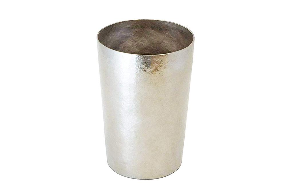 HORIE (T09KM270MGSV) Titanium Double-Walled Tumbler, Kiln-Made, 270cc, Polished Silver, Made in Tsubame, Niigata Prefecture