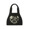 Heart Coastal Mini Tote Bag Black