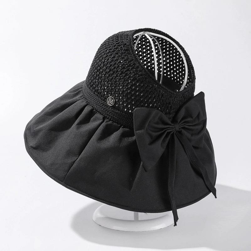 Sunshade Breathable Hat Women's Spring and Summer Outdoor Popular Sunscreen Versatile Sunshade Hat Basin Bow Fisherman's Hat