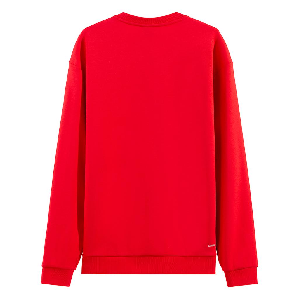 Li-Ning Casual Simple Round Neck Letter Print Loose Comfortable Sweatshirt Unisex Sweatshirt AWDVG81-6
