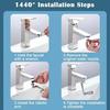 Universal Rotation Faucet Spray Head Extension Mixer Aerator Bubbler Nozzle Kitchen Faucet Robot Arm for Washbasin