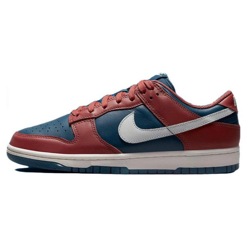 Nike Dunk Versatile Low-top Skate Shoes for Women In Blue and Red