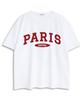 UNDEROFF Oversized Crew Neck Kapital Paris T-Shirt White & Red