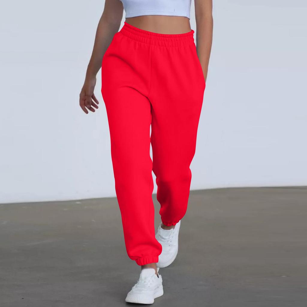 Women's High Waisted Loose Sportswear Pants Jogging Pants Fashionable Casual With Pockets