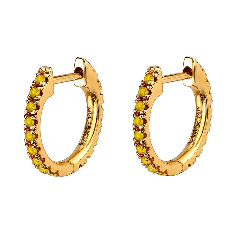Cross-Border Elegant Women's Zircon Ear Cuffs and Hoops