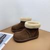 Lamb Wool Snow Boots Women's New Winter Piled Thickened Thick-soled Non-slip Warm Short Boots