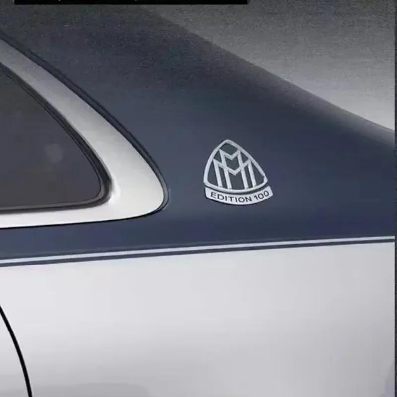 1ks 3D ABS Maybach EDITION 100 Boční emblém Auto GLS GLE S500 nálepka Zadní nárazník zadní dveře kufr nálepka styling Příslušenství1