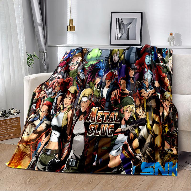 Classic Retro Game Metal Slug Gamer Soft Plush Blanket,Flannel Blanket Throw Blanket for Living Room Bedroom Bed Sofa Picnic Kid