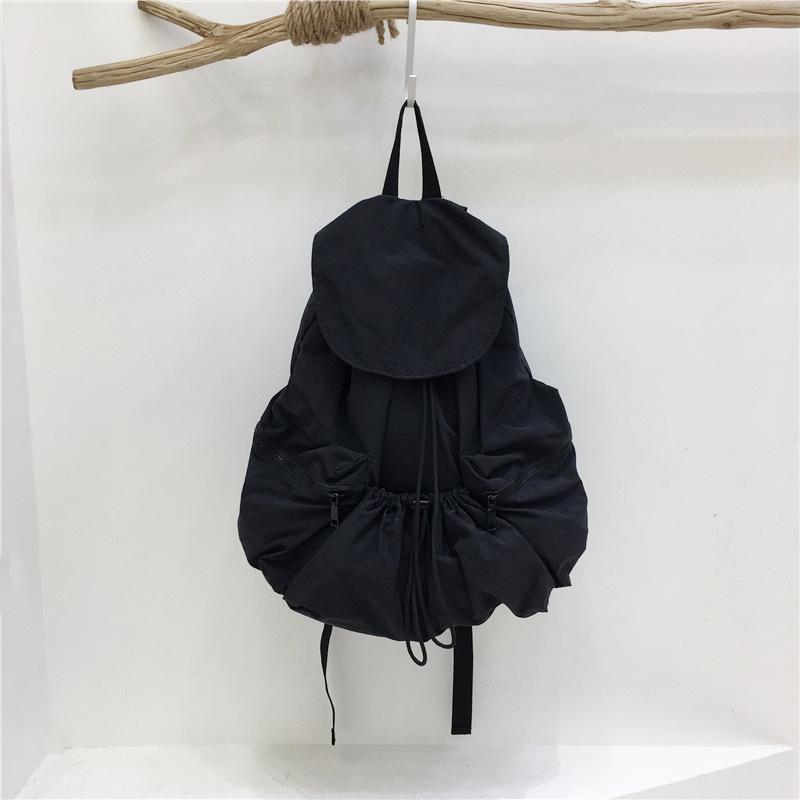 Introducing the New Simple Nylon Drawstring Backpack: a Spacious, Versatile Bag Perfect for Students, Leisure Trips, and Sports Activities.