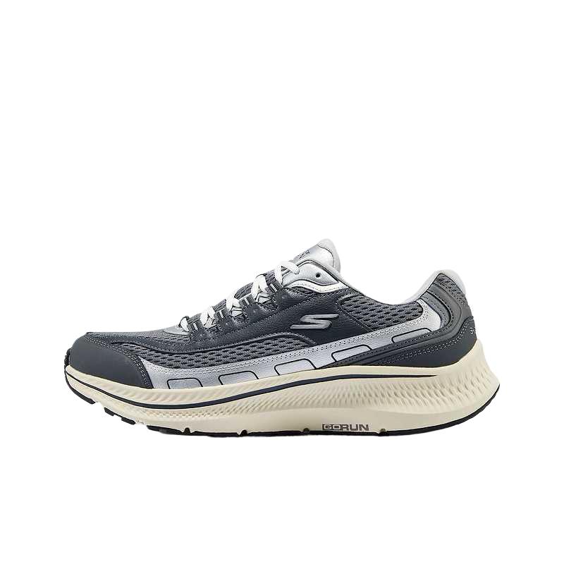 Skechers Go Round Toe Perforated Versatile Mesh Synthetic Leather Cushioning Running Shoes Men sneakers 220860-GRY 43