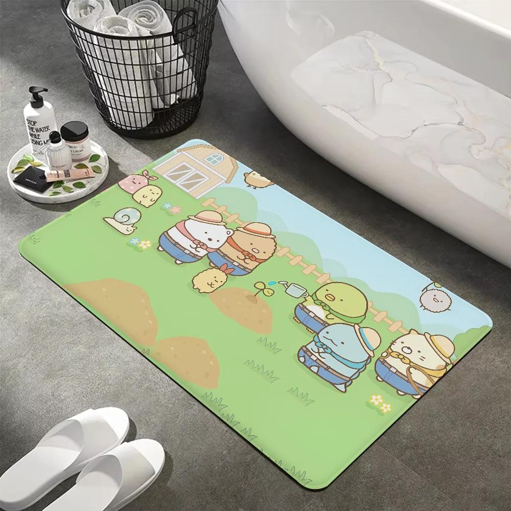 Sumikko Gurashi Cute Carpet Children'S Bedroom Living Room Bathroom Entrance Anti Slip Decoration Door Mat Household Small Rug