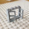 5pcs Small Building Block Double Opening Windows Building Block  Accessories Compatible with  Part