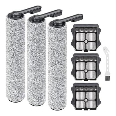 Pièces de rechange pour aspirateur sans fil Tineco Floor ONE S5/Floor One S5 Pro 2, 3 rouleaux de brosse, 3 filtres HEPA