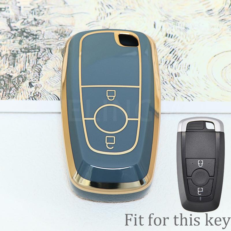 TPU 2 Button Smart Car Key FOB Remote Case Pouch Holder For Ford Raptor 2018 Ecosport Ranger Raptor Keyless Accessories