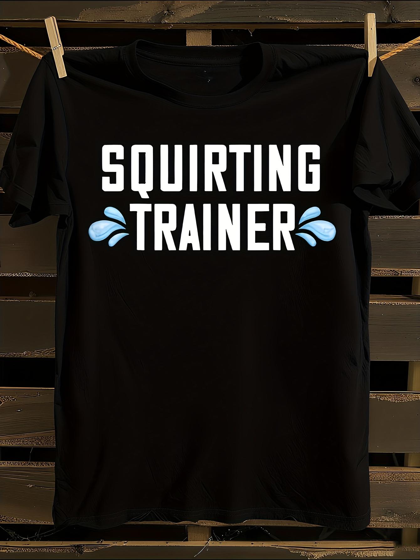 Funny Squirting Trainer Graphic Tshirt S