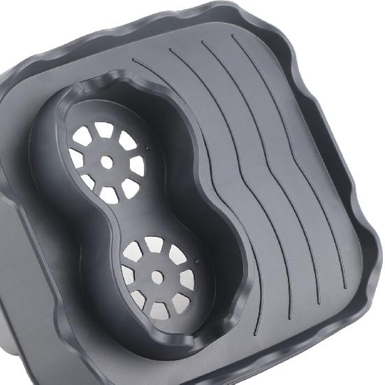 Hot Tub Table Tray,Adjustable Hot Tub Side Table,Nonslip Drink Caddy with 2 Cup Holders and Drain Holes Hot Tub Side Table for Swimming Pools SPA