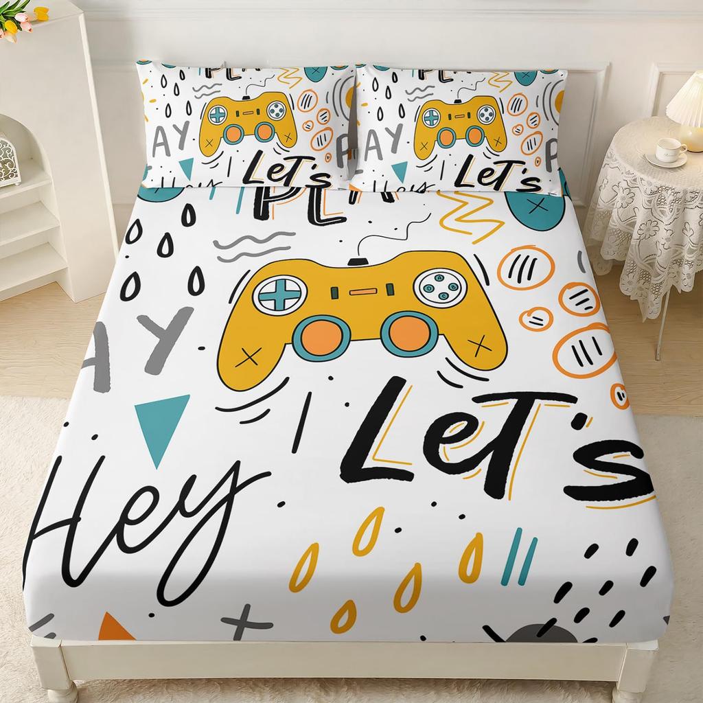 Musik Farbe Graffiti Tänzer Muster Blatt Dreiteilig Digitaldruck Bettwäsche Kinder Erwachsene