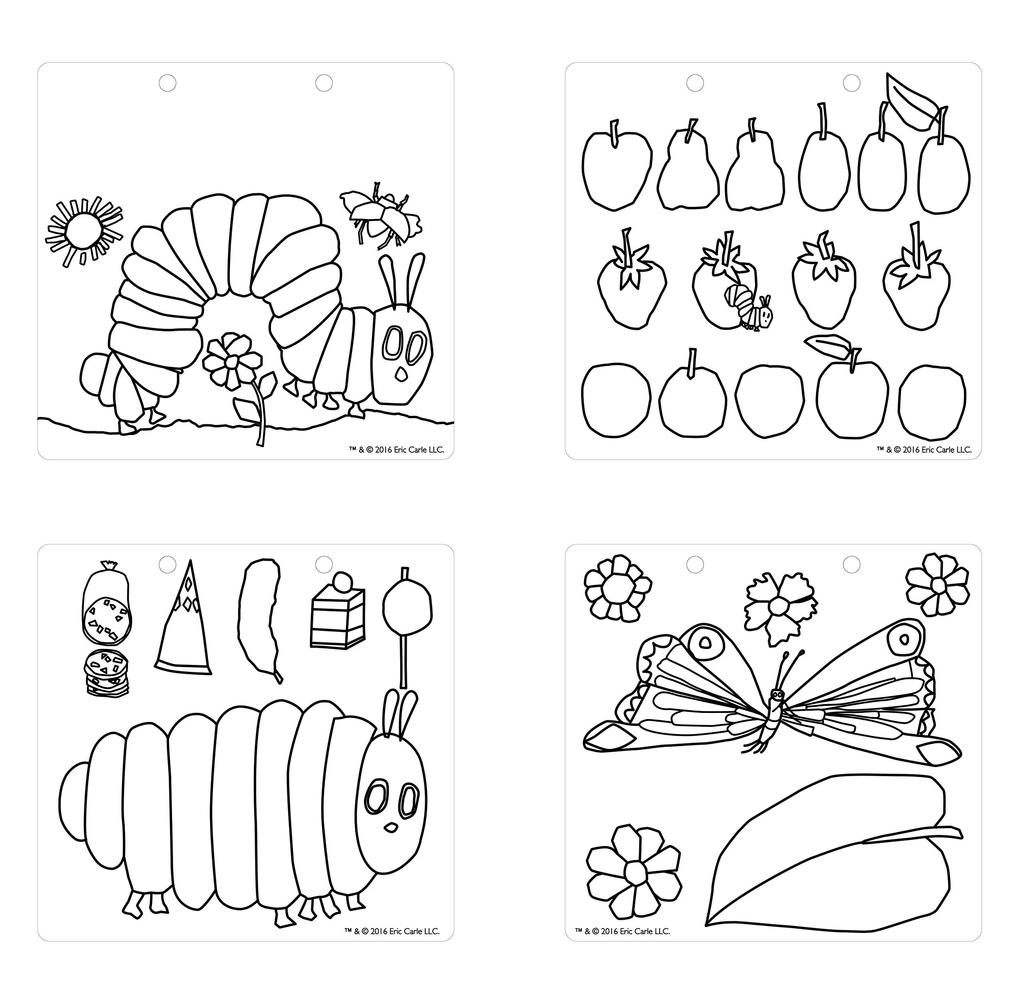 PILOT INK Drawing Coloring Book The Very Hungry Caterpillar Colorable Over and Swish-Swish - (Colorable Book) - Over!