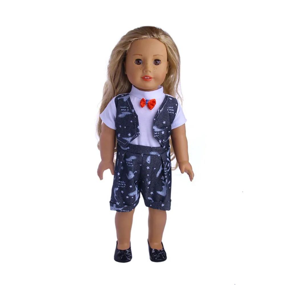 

Одежда для куклы Топ+Брюки Боди Для 18-дюймовой американской куклы и 43-сантиметровой куклы-реборн Одежда Аксессуары Игрушки для девочки Our Generation only clothes