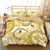 23pcs Bedding Set Luxury Duvet Cover Set Home Decor Bed Set Golden Duvet Cover  Comforter Cover with Pillowcase Full Queen Size