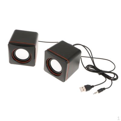 Portable USB Stereo Desktop Speaker for Outdoor