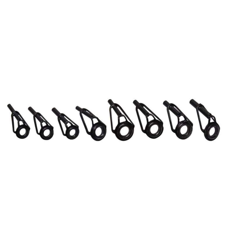 8 Stück/Packung Angelrute Keramik Führungsringe Set 8 Größen 6mm 8mm Außendurchmesser Ersatz Angelrute Ösen Ersatz