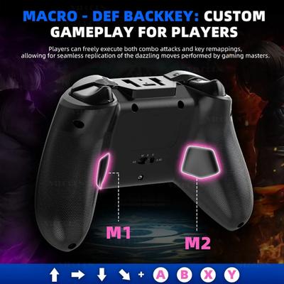 G6 Bluetooth Game Controller for IOS/Android Gamepad for PC Hall Rocker Six- Dual Vibration Joystick for Switch B