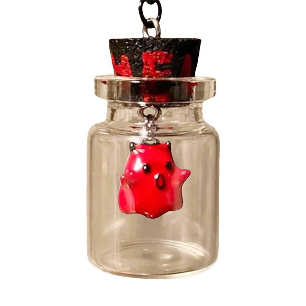 Ghost In A Bottle Pendant Necklace Halloween Necklace For Women Halloween Jewelry The Adopt A Ghost Necklace Little Ghost