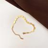Titanium Steel Does Not Lose Color Light Luxury Square LOVE Bracelet Versatile Ins Temperament Cold Wind Bracelet