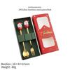 Christmas Tree Spoon & Fork Set – Santa Claus Holiday Gift