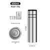 New 316 Stainless Steel Insulated Cup with Quick-Open Lid and Tea Separator