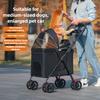 Outdoor Large Foldable Dog Pet Stroller Teddy Medium Luxury Dog Strollers Lightweight Cat Trolley with Wheel Pets Products