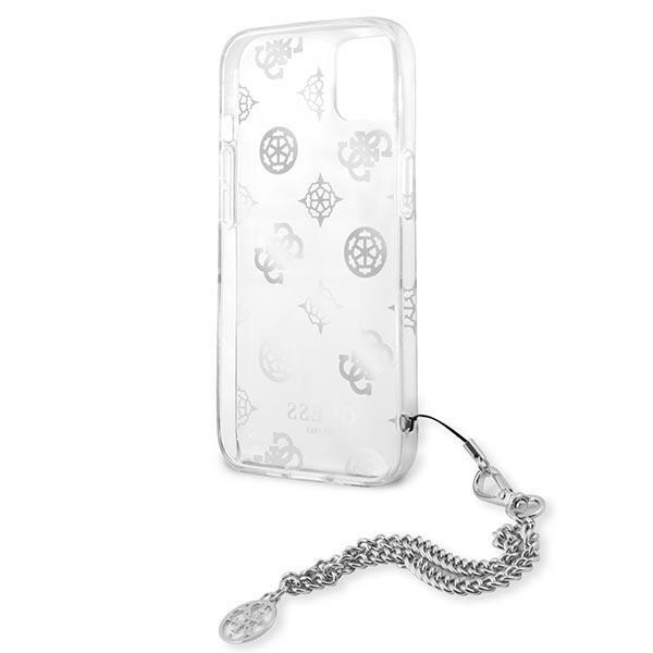 Guess Guhcp13Skspesi Iphone 13 Mini 5,4 Srebrny/Silver Hardcase Peony Chain Collection