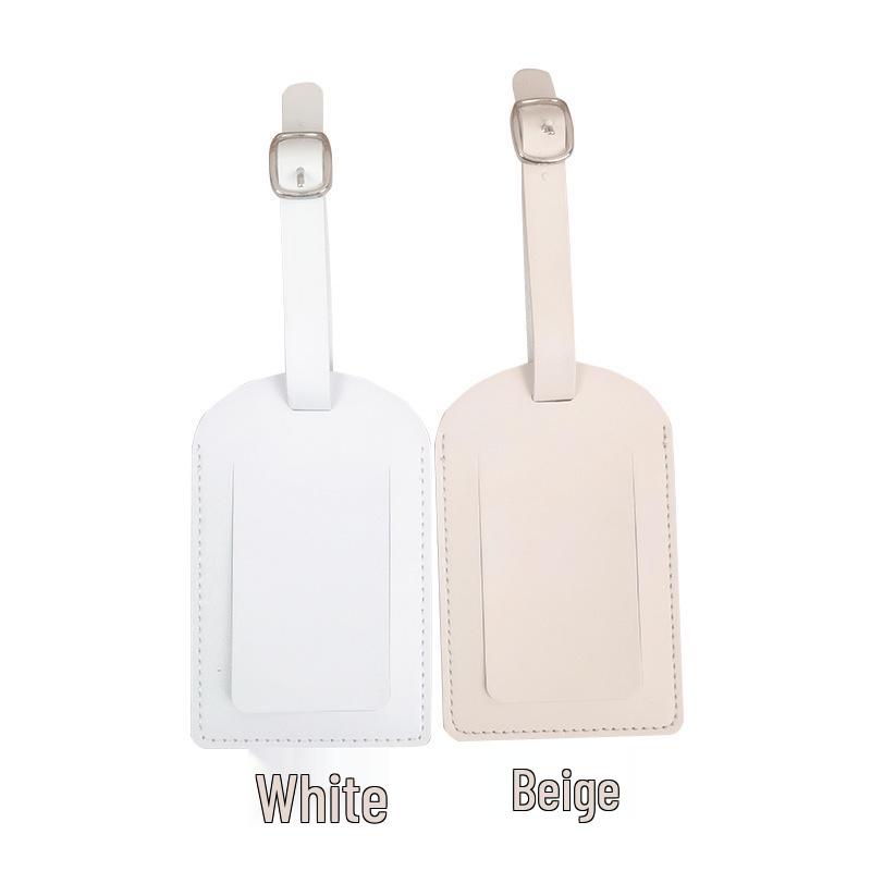 Anti-Lost Leather Luggage ID Tag with Boarding Pass Holder
