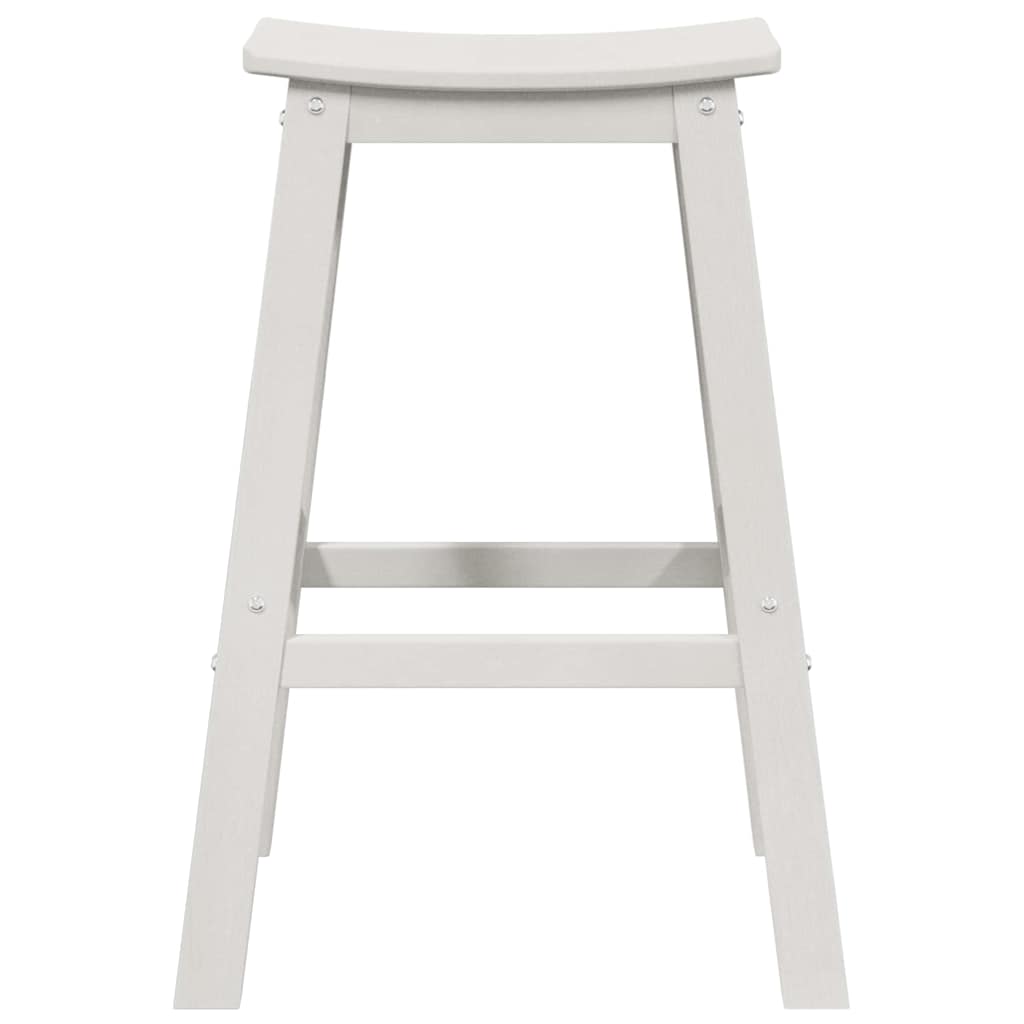 Garden Bar Set 4 Pcs White HDPE