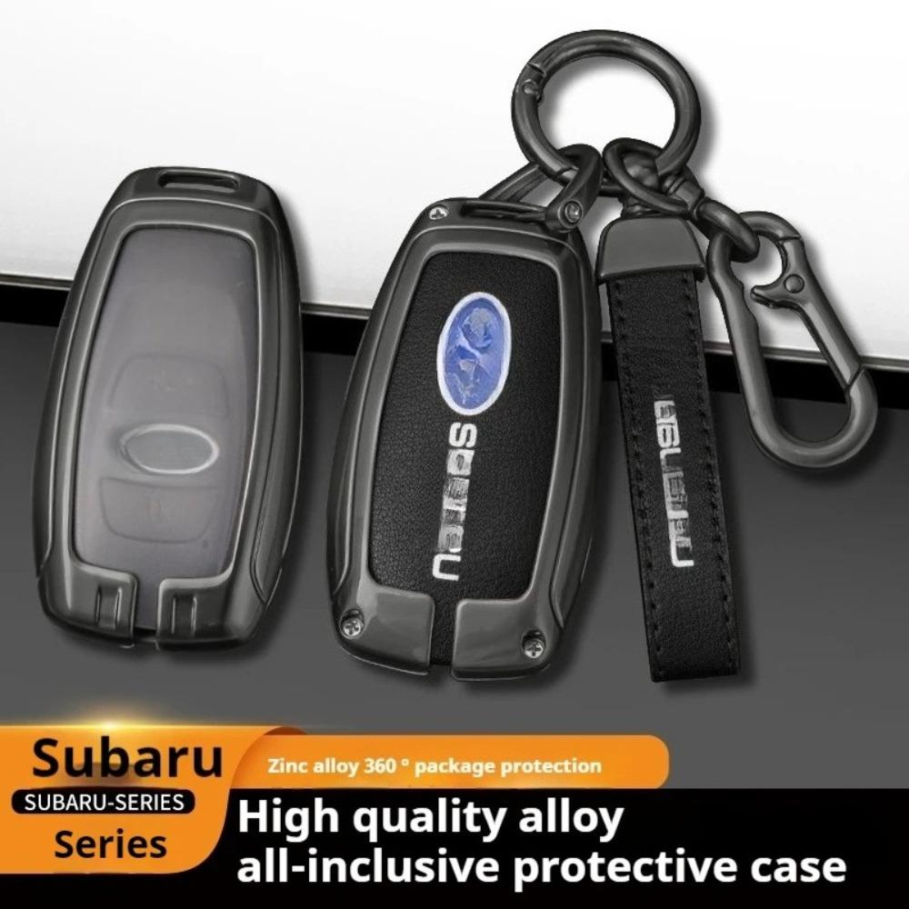 For Subaru STI Brz Wrx Xv Ascent Forester Outback Impreza Legacy Car Zinc Alloy Key Case Bag Car Metal Key Shell Auto Accessorie
