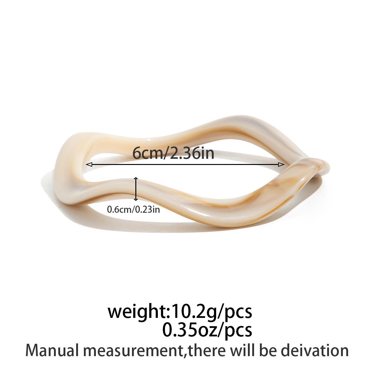 

DIEZI Многослойные Преувеличенные Бежевые Смола Акрил Широкие Браслеты Хип-Хоп Геометрические Браслеты-Манжеты Для Женщин Мужчин Новый Подарок Ювелирные Изделия