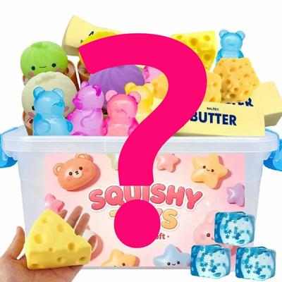 Chaude Mystery Kawaii Patte de Chat Mochi Squishy, Jouet Fidget Aliment Simulé Mignon Jouet Pied à Presser Jouet Antistress Soulagement du Stress