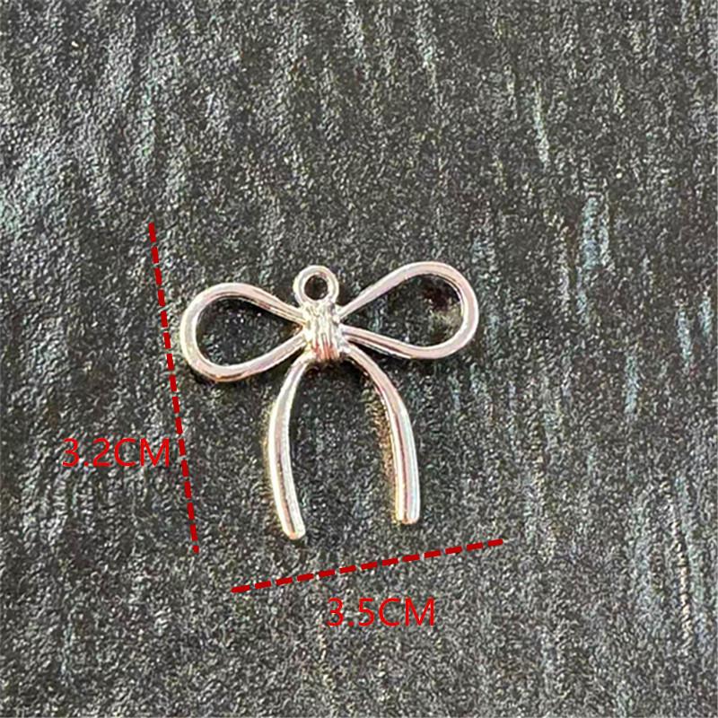 

Модные серьги и подвески с бантами: Японские и корейские шармы из сплава