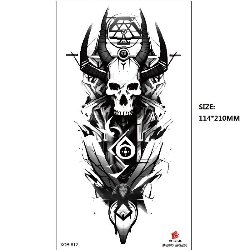 Men'S Auspicious Animal Hand-Painted Color Temporary Waterproof Tattoo Sticker Simulation Tattoo Sticker