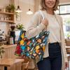 Colorful Mosaic Pattern Tote Bag Trendy Daily Use Stylish Shopper Bag for Ladies Daily Use Shoulder Bag