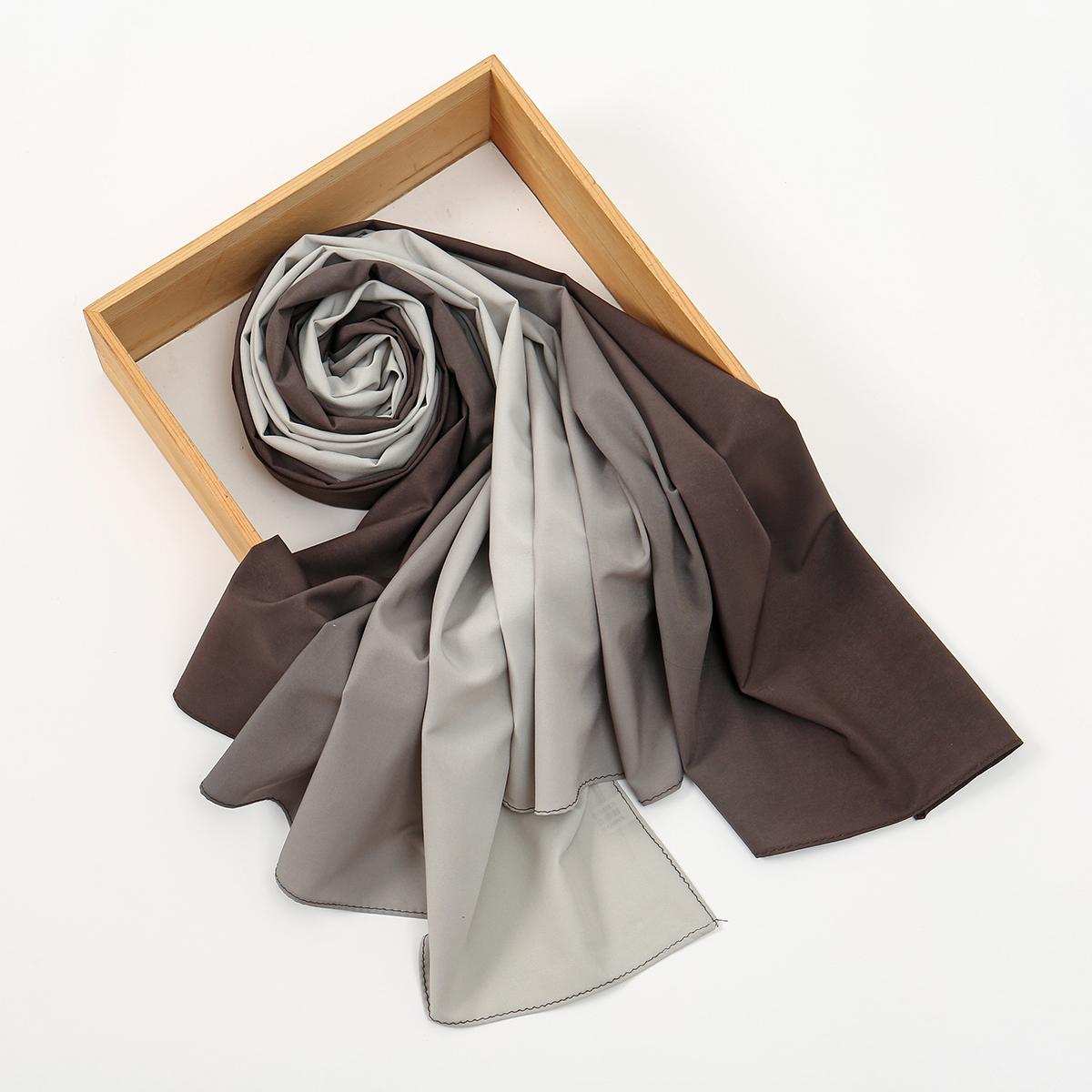 

Stretch Cotton Modal Gradient Scarf Muslim Hijabs Women Premium Soft Head Scarf Turban Tube Headwraps Bandana Long Shawl180*70Cm