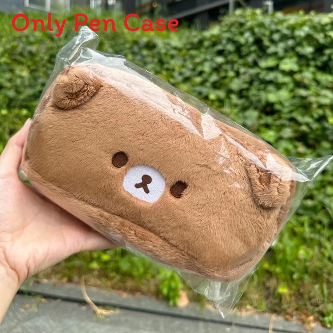 

Rilakkuma Pen Pouch Soft Fabric Compact Organizer For Office And School Use