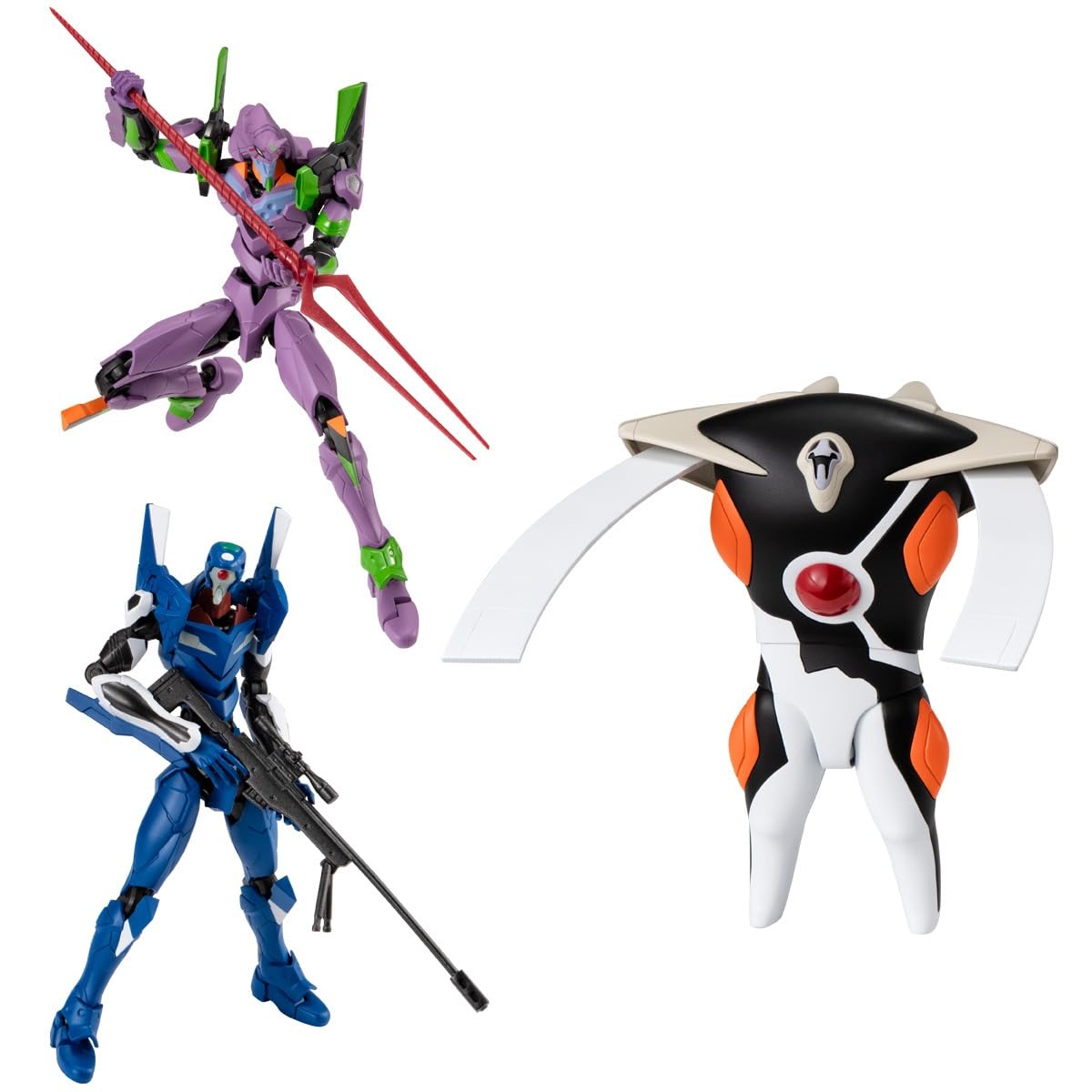 BANDAI EVA-FRAME-DX02: Neon Genesis Evangelion Chewing Gum Candy Toy [Box Set of 3]
