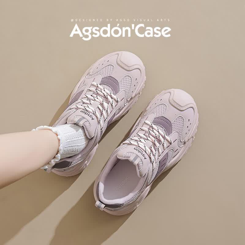 Agsdon Women s Summer Mesh Breathable Dad Sneakers 36