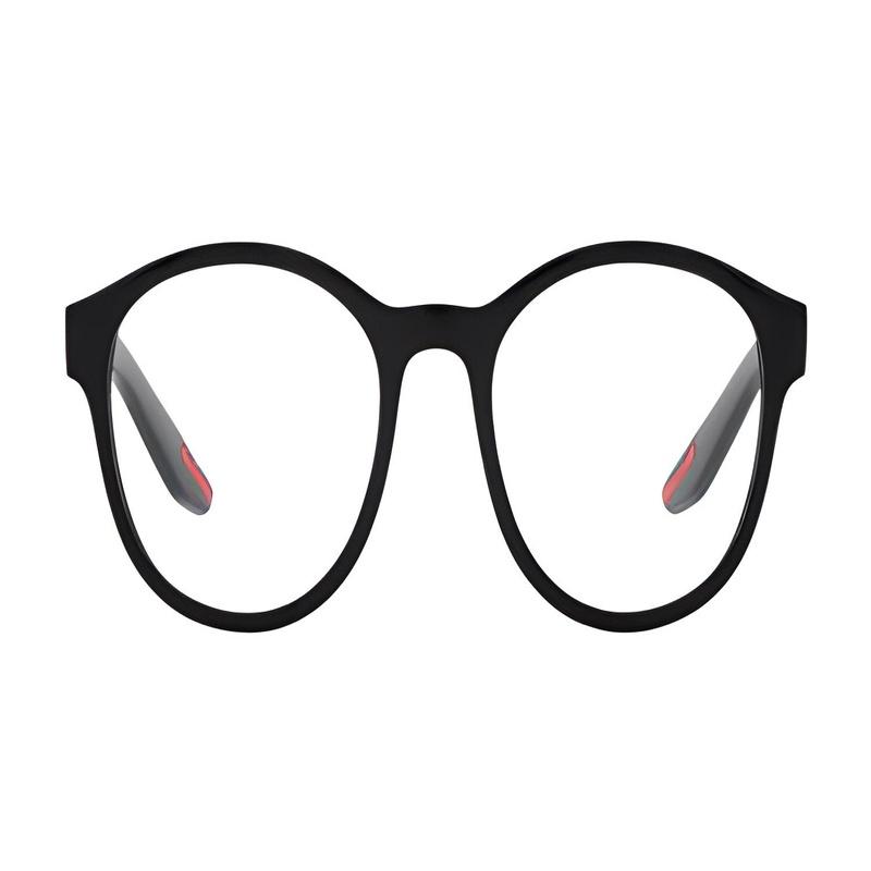 Prada Letter Decoration Irregular Optical Frame Men s Black