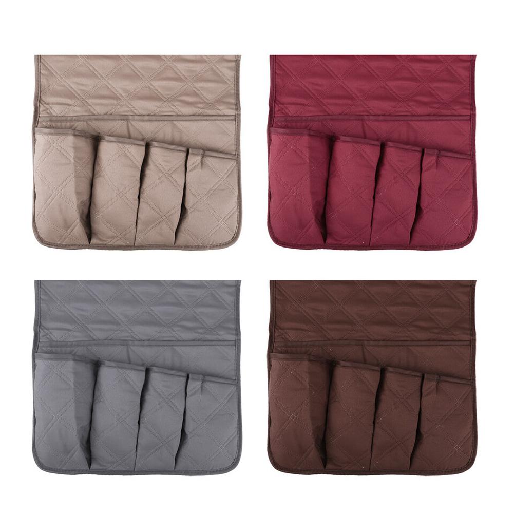 Sofa Armchair Storage Bag Portable Foldable Large Size Armrest Organizer Suitable For Most Couch Recliner Chair Arms