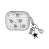Silver Bead Star Suitable For Airpodspro3 Protective Case Apple Airpods4 Bluetooth Headset Case Pearl Pendant