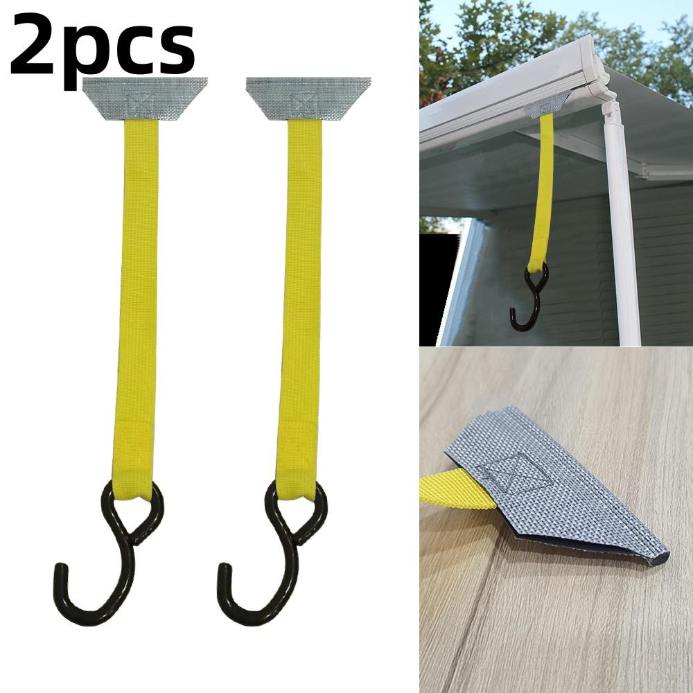 2PCS Heavy Duty Awning Tie Down Hangers for Fiamma Thule Omnistor Dometic Caravan Campervan Motorhome RV Exterior Parts