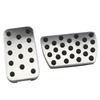 Rustfritt Stål Bilpedaler Gass Bremse Clutchpedaldeksel for Honda Civic CRV Jade Accord Elysion Odyssey Deler Tilbehør